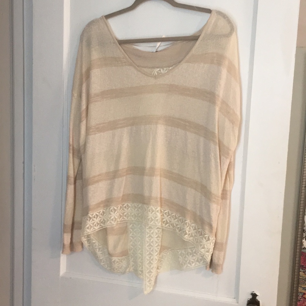 Free People Open Back Sweater